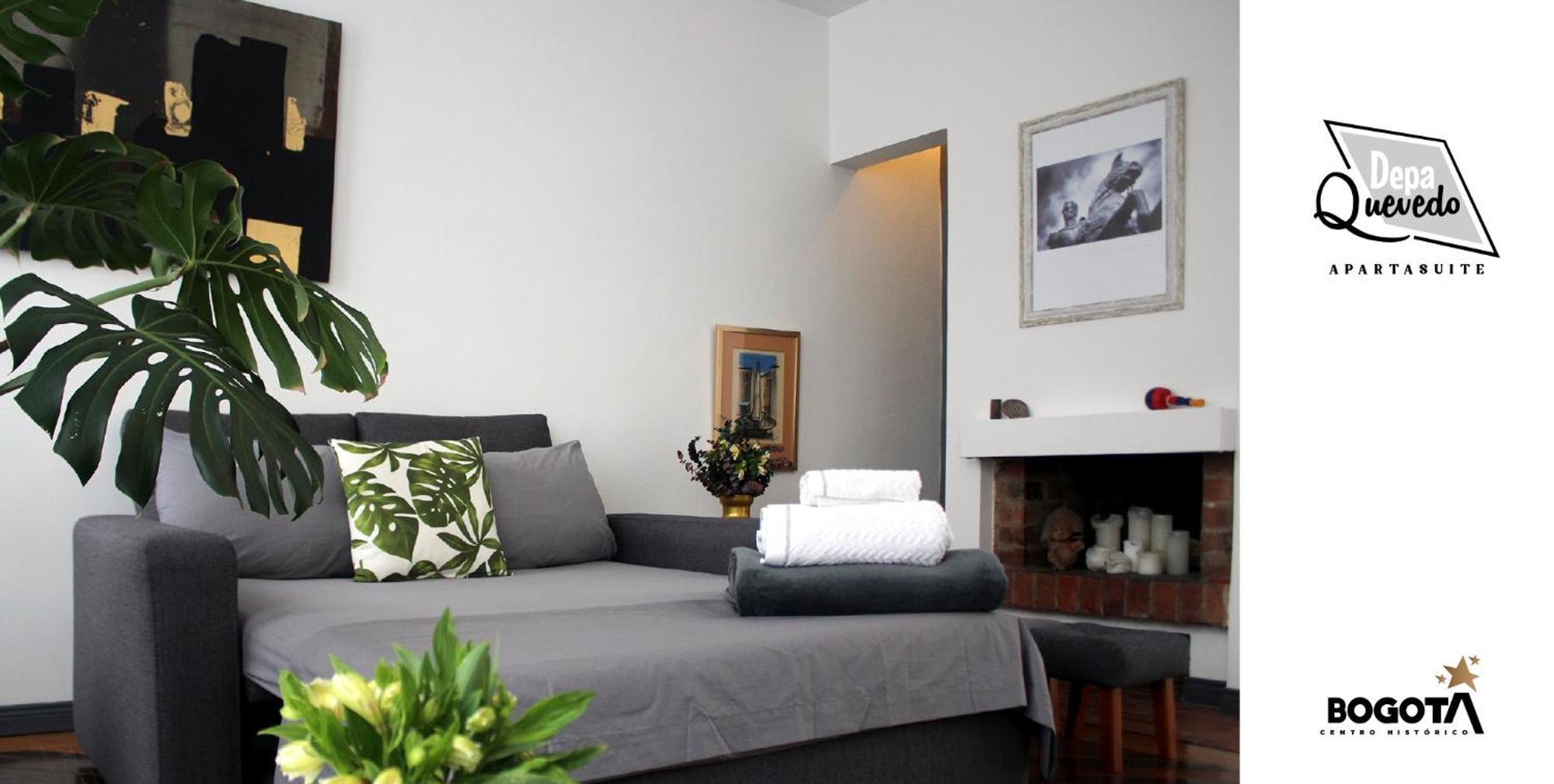 Depa Quevedo - Trendy Revamped Flat - Exceptional Spot In Bogota'S Historic Colonial Square - Candelaria Kültér fotó